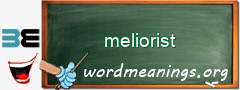 WordMeaning blackboard for meliorist